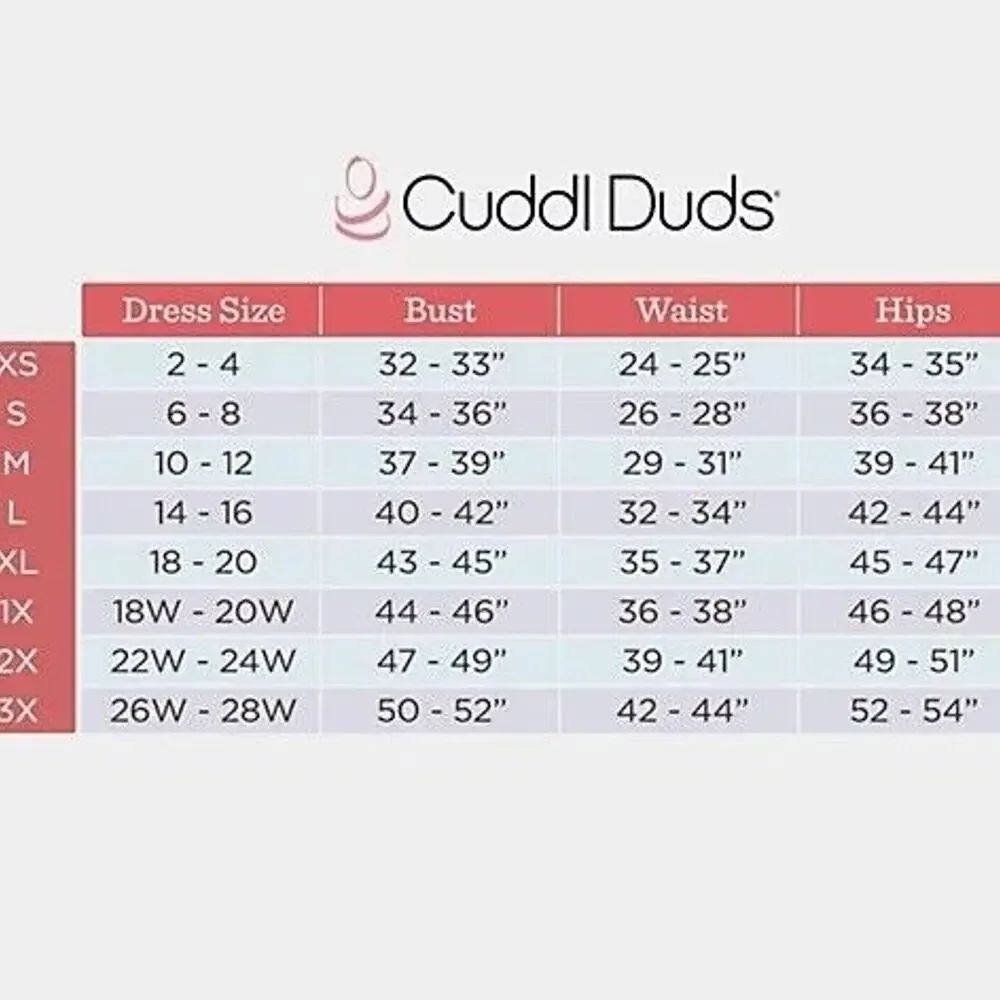 Cuddl Duds Apres Ski Pajama top. gray and white. sizd large. Top Only